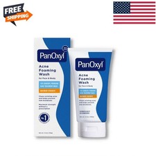 PanOxyl Acne Foaming Wash 10 Benzoyl Peroxide Antimicrobial 5.5 oz