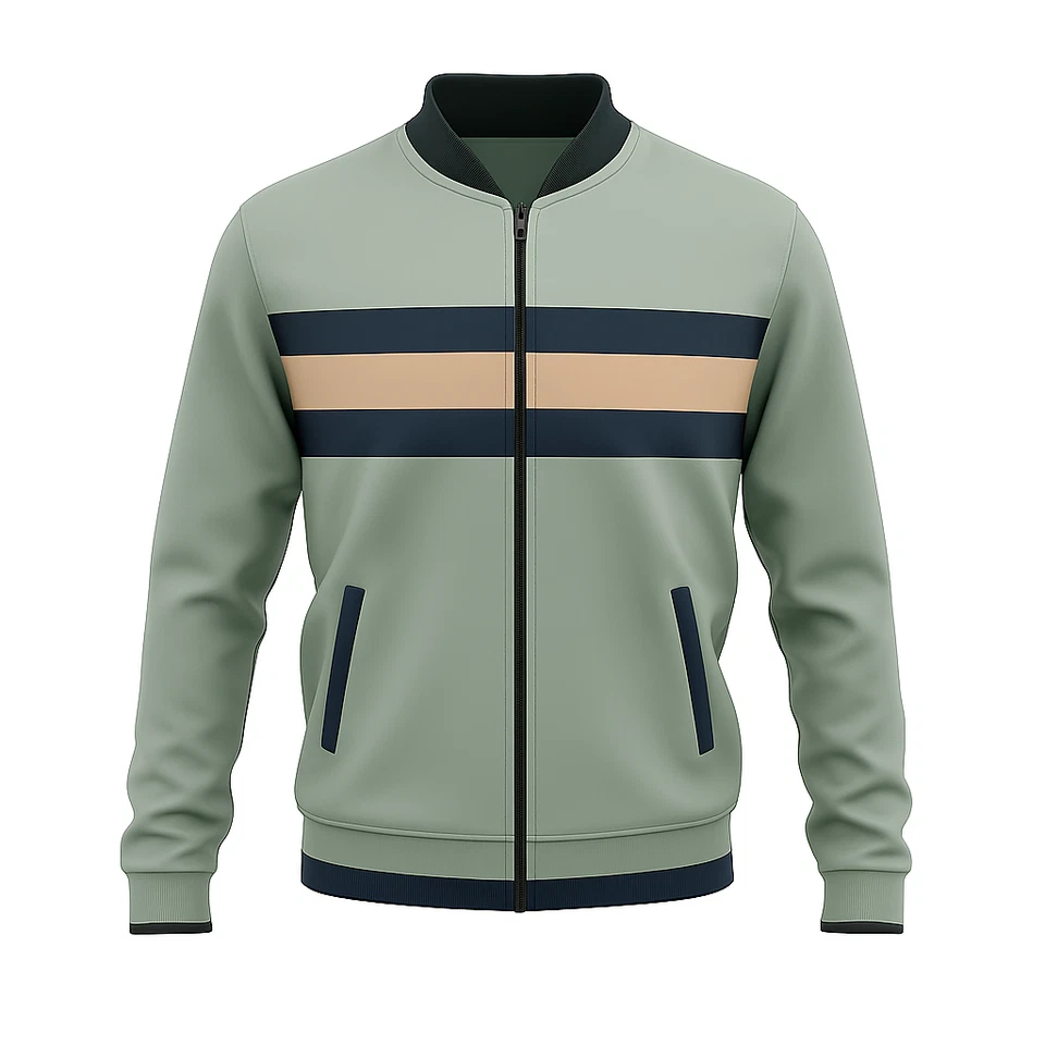 Conjunto de chándal de vellón técnico de diseñador para hombre parte superior e inferior traje para correr con cremallera Foto 2 de 4