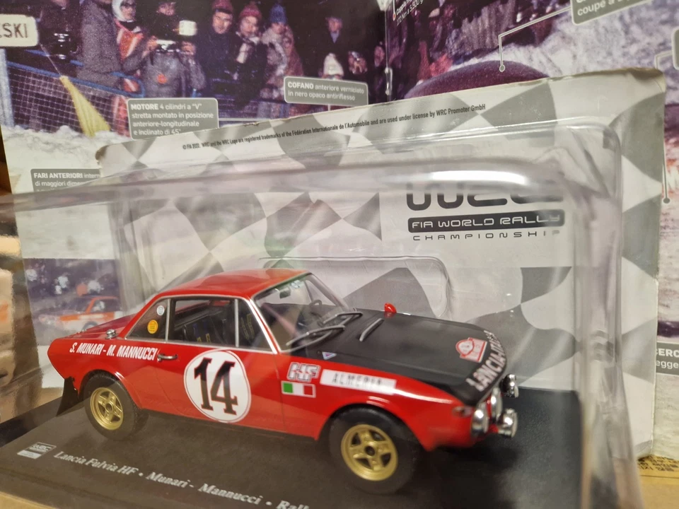 Lancia Fulvia Hf 1.6  Rallye Montecarlo 1972- Wrc Collection 1/24 - Immagine 2 di 4