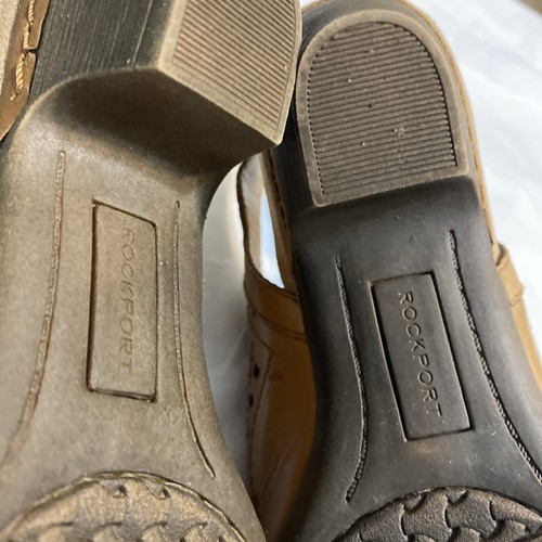 Rockport Women’s Sandles Cobb Hill Sling Back Brown Leather Size 6.5 Low Heel - Picture 7 of 10