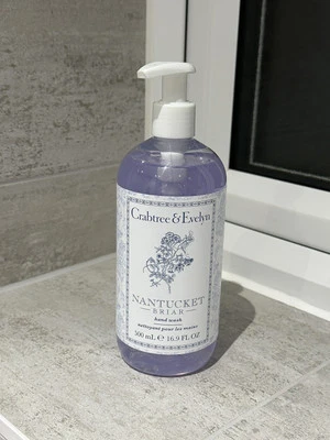 Crabtree & Evelyn Nantucket Briar Hand Wash Liquid Pump Soap 500ml Brand New
