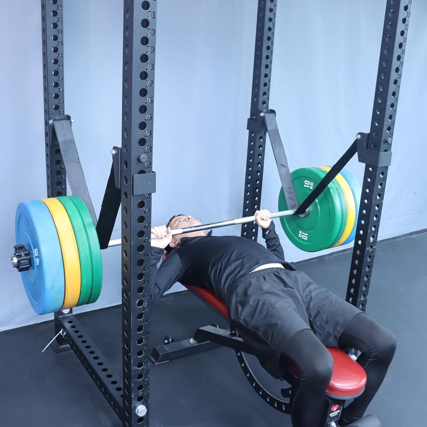 MARLANG Power Rack Attachments Safety Straps Squat Rack Attachments Fit ...