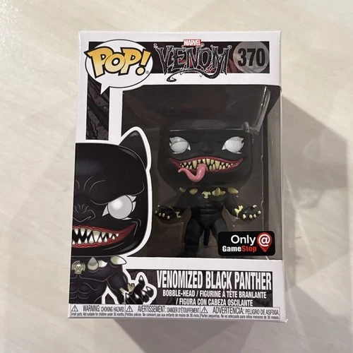 Funko Pop! 370 Venomized Black Panther Gamestop Exclusive Marvel Vinyl Figure