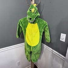 Baby T Rex Dinosaur Costume 18-24 Months Halloween Dino Toddler Green Plush Warm