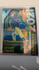 2020-21 ANTHONY EDWARDS ROOKIE PANINI FLUX FRESHMAN YEAR SILVER PRIZM - #3