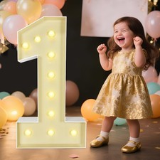 Marquee Light Up Numbers: 3FT Large Decorative Letters Signs for Party Decora...