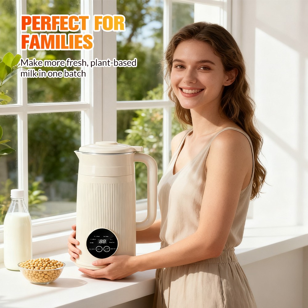Nut Soy Milk Smoothie Blender, 1.5L 50 Oz High Speed Soy Milk Oat Maker Machine