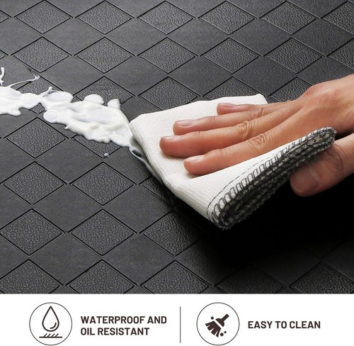 HappyTrends Floor Mat Cushioned 28"L x 17.3"W x 0.5"Th, Black - Picture 5 of 7