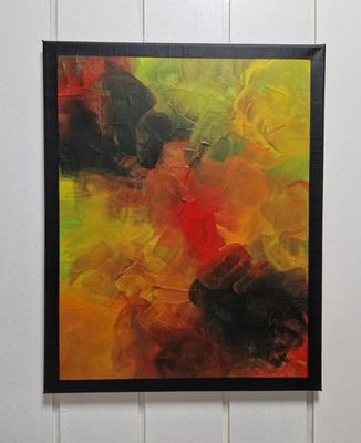 IPonArt Acrylbild, handgemalt, Unikat, 40x50 cm, Keilrahmen. ''Eruption I.