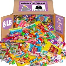 Candy Bulk - 8 Pound Candy Mix - Parade Throws Big Bulk Candies for Pinatas, ...