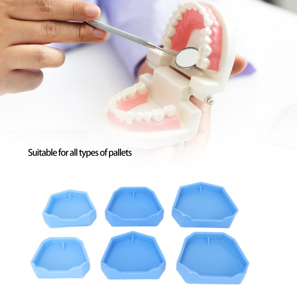 6pcs Dental Lab Model Base Silicone Dental Lab Former Base Molds ...