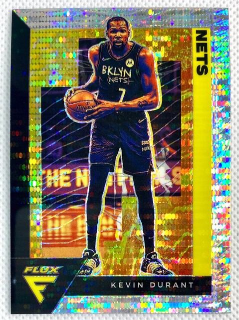 2020-21 Panini Flux Kevin Durant Silver Pulsar Prizm Card #14 SP Brooklyn Nets