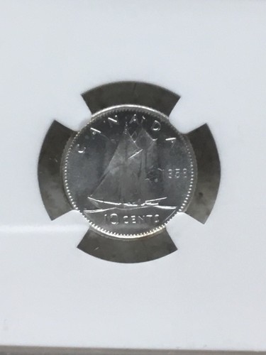 SET Canada QUEEN Elizabeth II 1956 1957 1958 Silver 10 Cent MS64 NGC LOT OF 3 - Picture 21 of 24