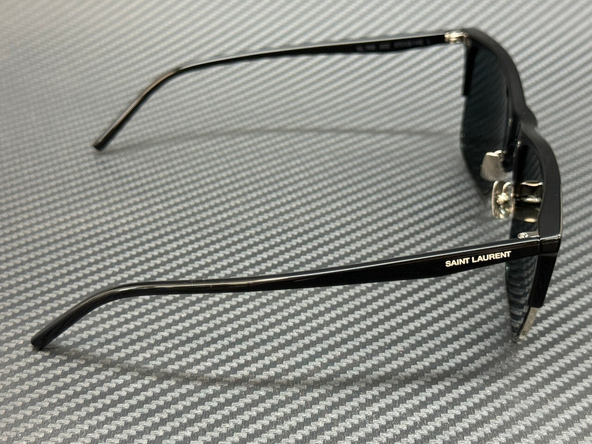 Saint Laurent Black Gloss Sunglasses with Silver Accents Saint Laurent SL 799 002 Sunglasses - US main image 4