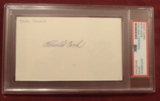 RON COOK 1970-71 HOUSTON ASTROS CUT SIGNATURE CARD SIGNED AUTO PSA/DNA SLABBED