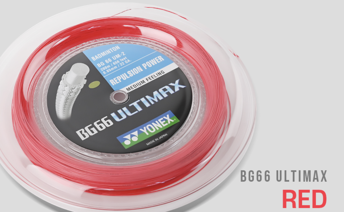 YONEX BG-66 ULTIMAX Badminton Racquet String 0.65mm 200m YONEX BG-66 ULTIMAX Badminton Racquet String 0.65mm 200m