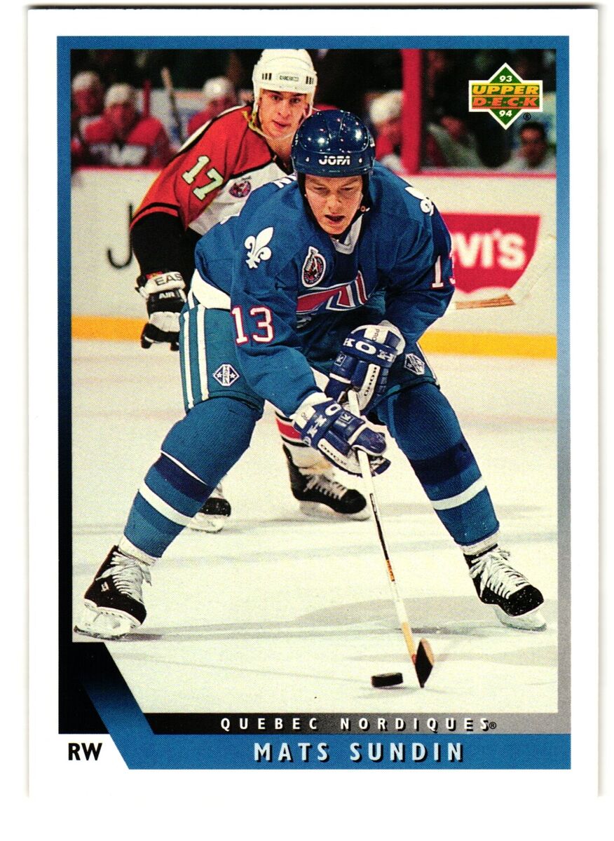 1993-94 Upper Deck #419 Mats Sundin Quebec Nordiques | eBay 1993-94 Upper Deck #419 Mats Sundin Quebec Nordiques | eBay