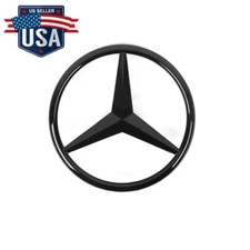 Trunk Star Emblem GLOSS BLACK Rear Lid Logo Badge For Mercedes W213 Sedan Wagon