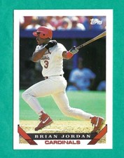 1993 Topps Baseball - Brian Jordan #754 Cardinals