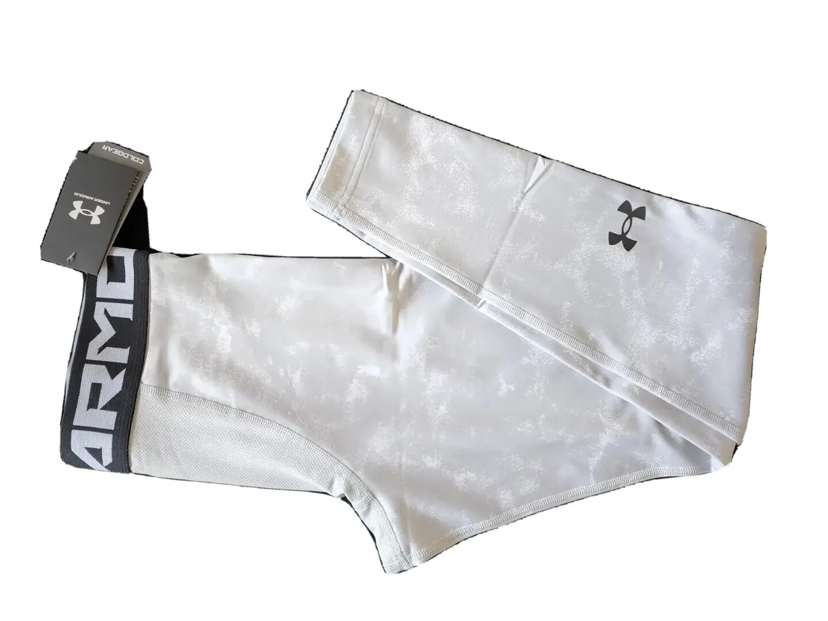 Under Armour ColdGear Armour White compression tights