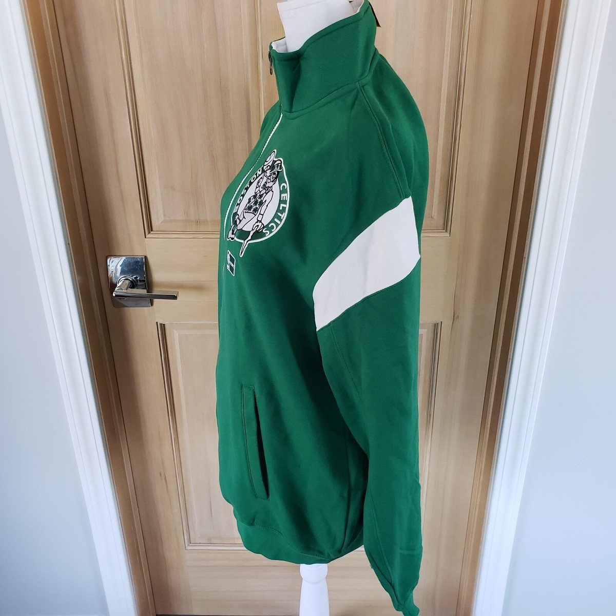 BOSTON CELTICS NBA Hardwood Classics Full Zip Track Suit Jacket