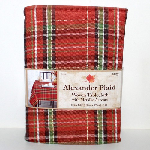 Benson Mills Alexander Tovaglia Tessuto Plaid 60” x 120” Autunno Ringraziamento Fattoria