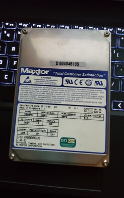 Vintage Maxtor 7850AV 850 MB IDE HDD. Tested also working with USB to IDE cable!