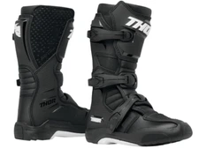THOR "BLITZ XR" MOTORCYCLE BOOTS MX MOTOCROSS SHIN PLATE BLACK YOUTH SIZE 2