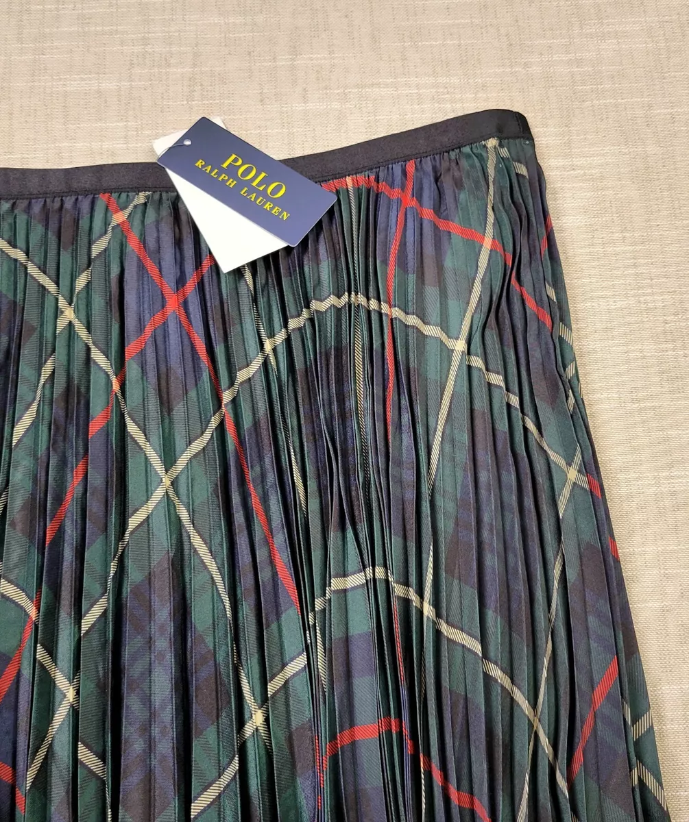Lauren plaid midi skirt cheap