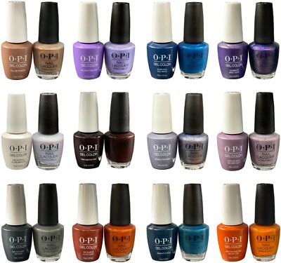 OPI MILAN GelColor + Nail Lacquer DUO 2 x 0.5 oz | Base | Top Coat AUTHENTIC