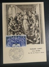 CARTE 1er JOUR 1967 Hugues Capet Paris TIMBRE N° 1537