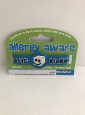 NEW Kids Allergy Medical Silicone Bracelet Diabetic, Adjustable, School