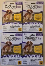 Four boxes of ZoGuard Plus for Dogs 23-44 Lbs.  8 Weeks , 3 Month Supply/Box
