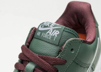 Men Nike Air Force 1 Low Retro Hong Kong Deep Forest Olive White