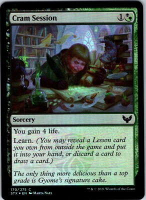 Magic the Gathering Foil Cram Session Strixhaven: School of Mages MTG