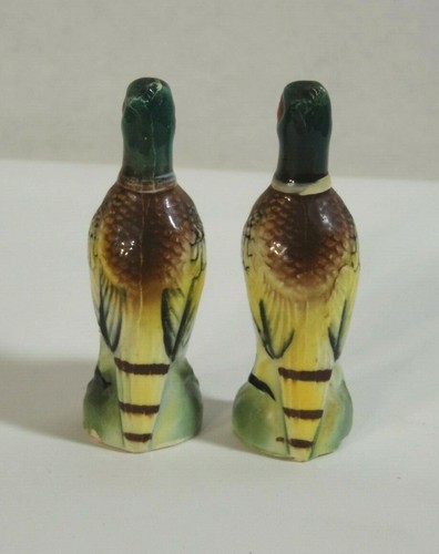 A PAIR OF VINTAGE 1950'S "PHEASANTS SALT & PEPPER" FIGURINES READY TO DISPLAY - Picture 4 of 6