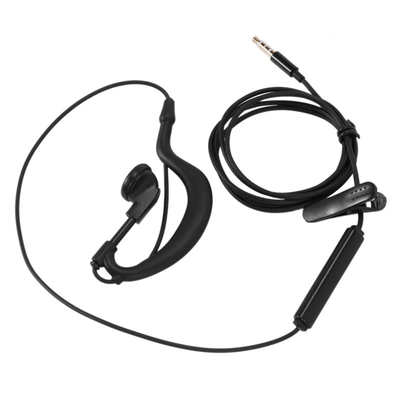 3.5mm Single In Ear Only Mono Earphone Earbud Headphone w Mic For