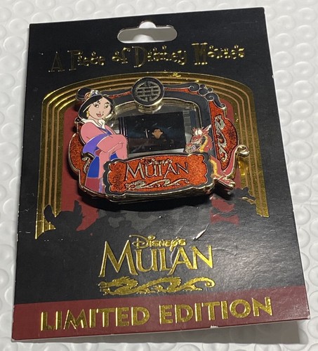 Spilla Un pezzo di film Disney Mulan LE 2000 scena rara con il suo cavallo Khan PODM - Foto 2 di 7
