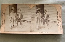 1898 Stereoview Stereoscope Card Photograph Black Americana  &ldquo;My Angeline&rdquo;