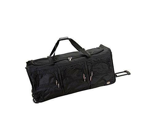Rockland Rolling Duffel Bag, Black, 40 