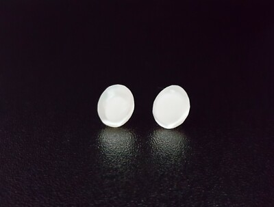 White Oval Mother Of Pearl Stud Earrings Shell Vintage Dress Lady Mom Gift Mini