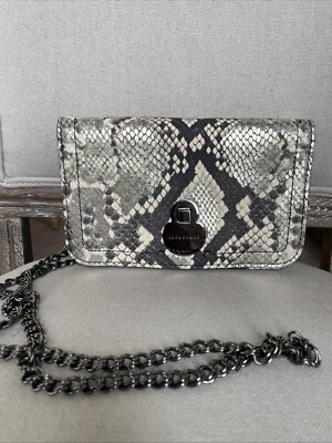 Longchamp Crossbody Clutch Bag Metallic Suede Leather; Made In France; Nordstrom