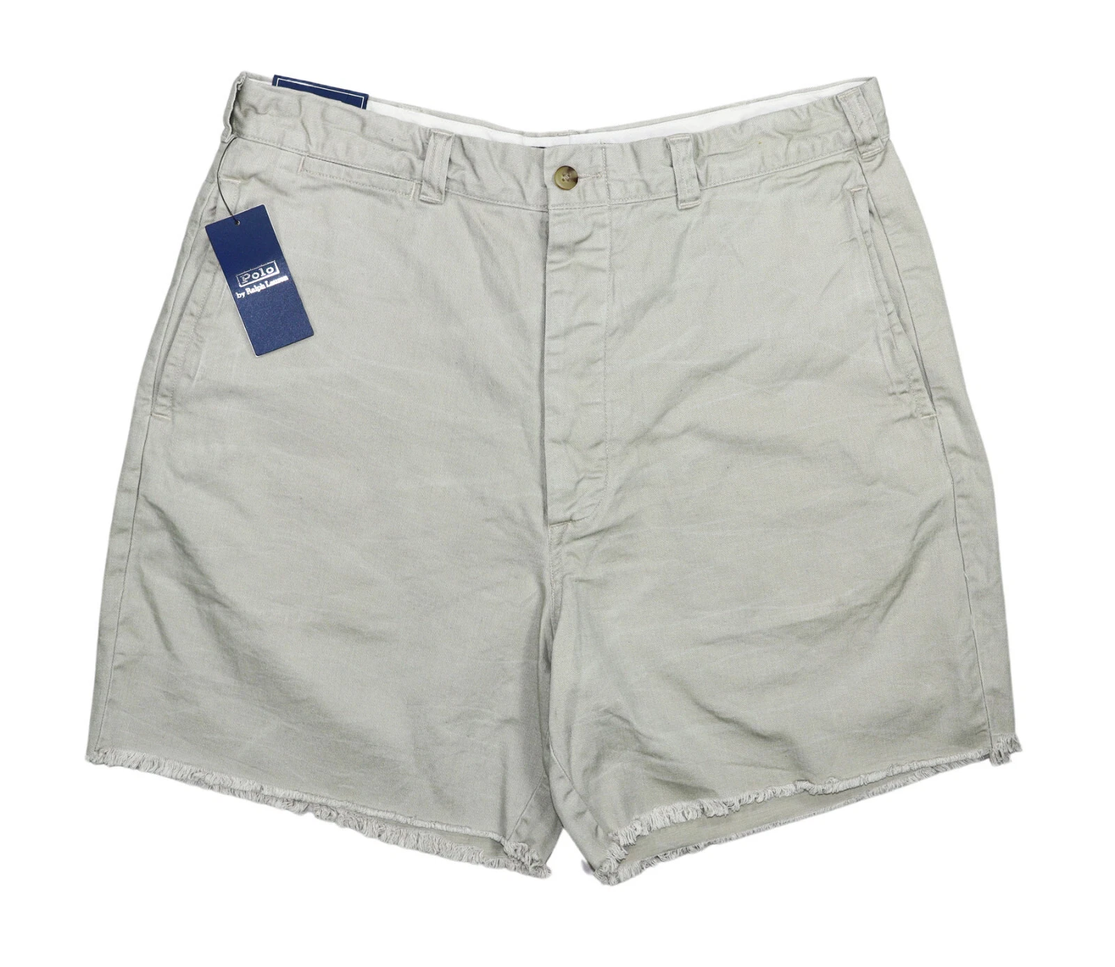 Polo Ralph Lauren 6" Inseam Burroughs Cutoff Hem Button Fly Men's Shorts NWT