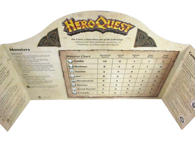 Écran Du Maître & Livre De Règles Pour HeroQuest (Avalon Hill) - Neuf 2022