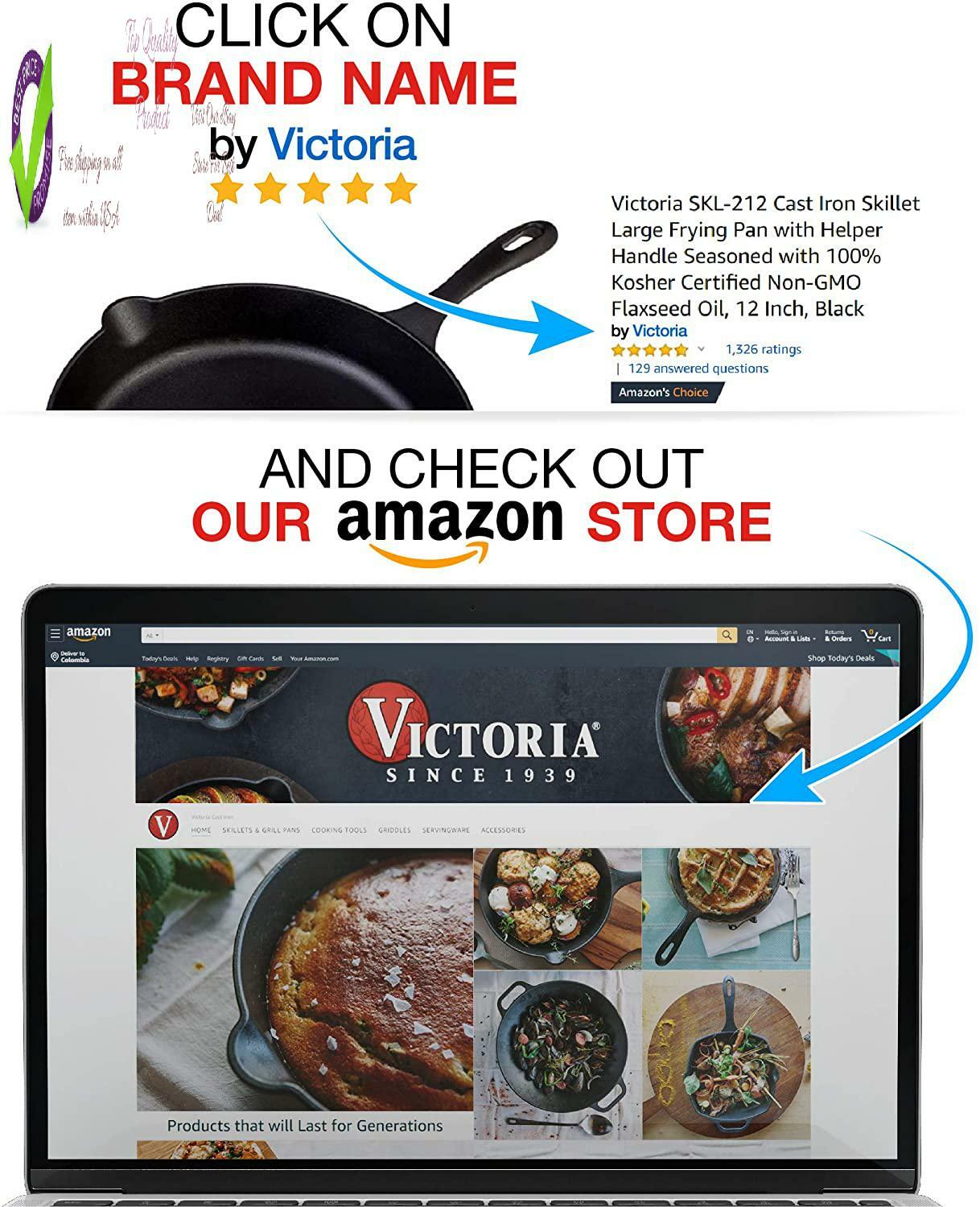 victoria cast iron pizza pan
