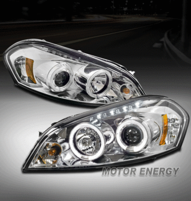 06-15 CHEVY IMPALA/06-07 MONTE CARLO HALO DRL LED PROJECTOR HEADLIGHT LAMP SMOKE 06-15 CHEVY IMPALA/06-07 MONTE CARLO HALO DRL LED PROJECTOR HEADLIGHT LAMP SMOKE