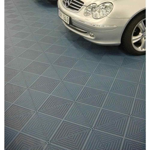 Bergo Garage Floor Tile 14.9 in. x 14.9 in. Polypropylene Graphite Gray 35-Pack - Picture 2 of 6