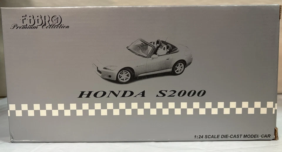 Ebbro Premium Collection Honda S2000 modelo fundido escala 1:24 novo na caixa (AP1) - Imagem 3 de 4