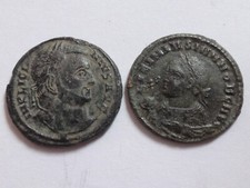 Lot of two bronze Roman coins
