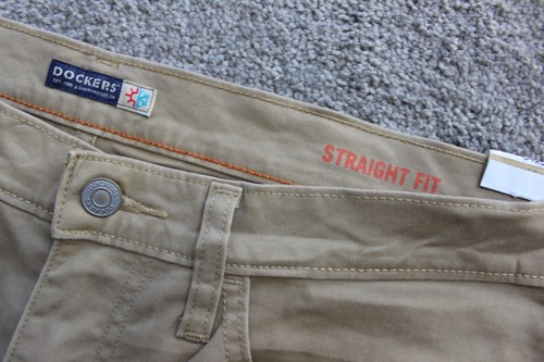 Dockers Jean Cut All Seasons Tech Straight Fit Chino Pants W34/L34 Beige - Picture 6 of 10